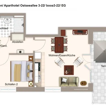Ostseeallee Ostseeallee 3-22 Lejlighed Boltenhagen (Ostseebad)